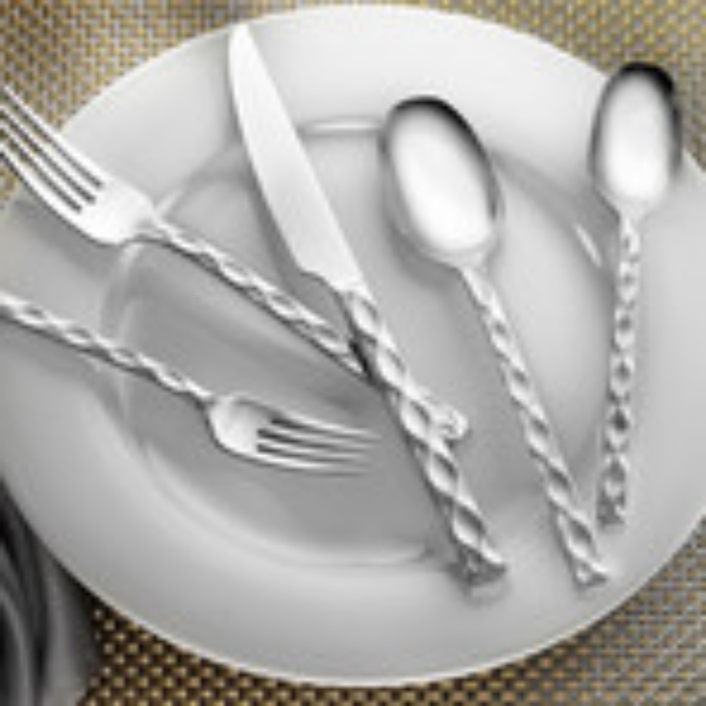 Argent Orfèvres Epigram Mirror 5 Pc Flatware NEW